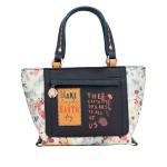 - Tote tas voor dames - handtas van kunstleer met handgrepen, schoudertas en ritssluiting Amazonia - accessoires en accessoires voor dames - afmetingen 22 x 17 x 12 cm, Meerkleurig