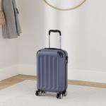 BEIBYE Koffer met harde schaal, trolley, rolkoffer, reiskoffer, veiligheid, cijferslot, dubbele wielen, ABS-materiaal, handbagage, 4 wielen, M-L-XL-set, donkerblauw, hardshell trol