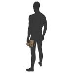 Toilettas Journey, toiletrol om op te hangen, zand (bruin) - B00 402 25