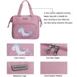 Bebamour Eenhoornpop luiertas met pop wikkelmat dragen pop accessoires mode kinderen meisjes babytas
