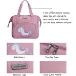 Bebamour Eenhoornpop luiertas met pop wikkelmat dragen pop accessoires mode kinderen meisjes babytas