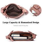 Lichte schoudertas voor dames, schooltas, handtassen, klein, PU-leer, waterdicht, vrije tijd, sport, werk, outdoor, reizen, messenger bags, blauw, Large, Elegant