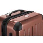 HAUPTSTADTKOFFER Alex Handbagage, 55 x 38 x 23 cm, TSA, 4 wielen, 42 liter, reiskoffer, hardshellkoffer, rolkoffer, boordbagagekoffer, bruin, kofferset