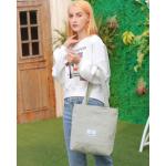 Makukke Schoudertas voor dames - corduroy schoudertas dames handtas, shopper dames hengseltas voor kantoor school winkelen reizen, grijs, draagtas