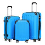 BEIBYE Harde koffer, trolleykoffer, rolkoffer, reiskoffer, handbagage, 4 wielen, M/L/XL, turquoise