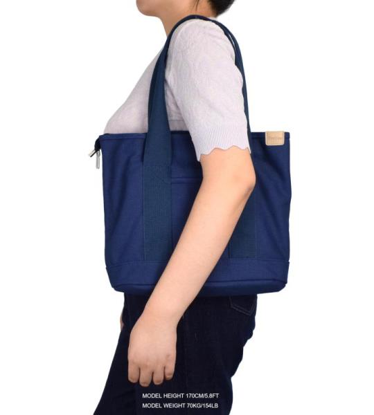 Middelgrote handtas voor dames, canvas, tas, schoudertas, shopper voor boeken, dagelijks gebruik, werk, groen L, L(42cmx31cmx16cm)