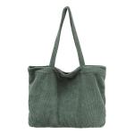Uniseks schoudertas voor dames, tote bag, corduroy tas, grote schoudertas, shopper, handtas, casual, crossbody tas voor school, universiteit, kantoor, werk, reizen, uitstapjes, win