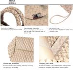 JINMANXUE Unisex Fashion Woven Bag Damen-Tragetasche