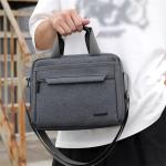 CHDWEY Umhängetaschen für Herren Männer Umhängetasche Aktentasche Crossbody Bag Hohe Qualität Mann Laptop Messenger Bag Nylon Lässige Männliche Geldbörse Handtaschen(Grijs)