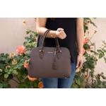 - Dames Bugatti Handtas Draagtas - Shopper Tote PU Leer Schoudertas - Veel Zakken Vakken Rits Crossbodytas - Vrouwen Meisje Tassen - Mode Stad Werk - Taupe Bruin