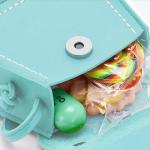 PU Lederen Messenger Kinderen Tas, Crossbody Tas met Strik, Meisjes Handtas met Strik, voor Feest, Winkelen, Fotografie, Performance (Lichtblauw)