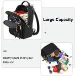 Rugzak voor Dames Kleine, Elegante Schoudertas Casual Dagrugzak 2 in 1 Waterdichte Handtas Dames Dagrugzak met USB-Oplaadpoort Moderne Stadsrugzak Rugzak Tas voor Dames Cadeau Zwar