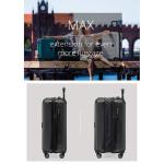 HAUPTSTADTKOFFER Midden grote harde koffer, TSA, 4 wielen, check-in bagage met 8 cm volumevergroting, 77 cm, 130 liter, grafiet, Grafito., koffer