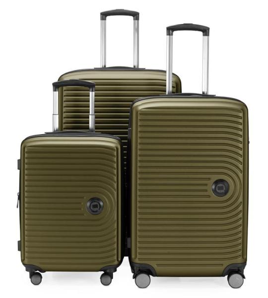 HAUPTSTADTKOFFER Midden grote harde koffer, TSA, 4 wielen, check-in bagage met 8 cm volumevergroting, 77 cm, 130 liter, grafiet, Avocado., koffer