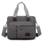 CHDWEY Umhängetaschen für Herren Männer Umhängetaschen for Leinwand Große Kapazität Männer Crossbody Tasche Freizeit Einkaufstasche Reise Handtasche(Grijs)