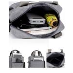 CHDWEY Umhängetaschen für Herren Männer wasserdichte Messenger Umhängetaschen Crossbody Bag Cross Sling Pack Handtasche auf Single-Schulter for Männer(Grijs)