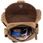 Waterdichte motortas retro lederen zakken, casual heren tassen, lederen schoudertas, motorfiets tas