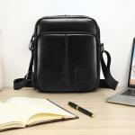 Schoudertas Schoudertas Mannen Lederen Vintage Heren Tas Messenger Bag met Schoudertas voor Werkreizen Dagelijks leven (Lichtbruin-Smooth)
