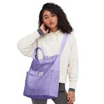 Corduroy Hobo Bag Totes Tas Handtas Crossbody Tas Grote Capaciteit Schoudertassen met Rits voor Vrouwen Dames Meisjes School, College, Winkelen, Werk, Violet