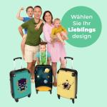 NoBoringSuitcases.com Kinderkoffer, handbagage, harde koffer met TSA-slot, jongens en meisjes, trolley, reiskoffer, draagtas, rolkoffer, klein of middelgroot, 23 planeten, kinderba