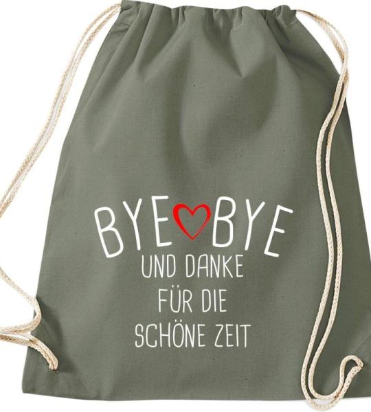 Shirtinstyle Gymtas, bye bye en dank voor de mooie tijd, opvoeder, leraar, leraren, gymtas, tas, schooltas, kleuterschool