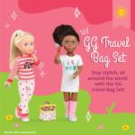 Glitter Girls Poppenaccessoires, reis- en toilettas, accessoireset met make-up, krultang en meer, accessoires voor 36 cm poppen, poppenhuis, poppenmeubel, voor kinderen vanaf 3 jaa