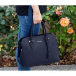 - Dames Bugatti Handtas Draagtas - Shopper Tote PU Leer Schoudertas - Veel Zakken Vakken Rits Crossbodytas - Vrouwen Meisje Tassen - Mode Stad Werk - Donkerblauw