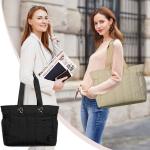 Tote Bag, damestas, grote tas, universiteit, damestas, lichte strandtas, voor reizen, winkelen, werk, kantoor, school, cadeau, Groen, Eén maat