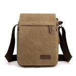 CHDWEY Umhängetaschen für Herren Leinwand Umhängetasche for Männer Tragbare Kurzstrecken Messenger Bag Multifunktionale Reisebrieftasche und Handtaschen Sack(Coffee)