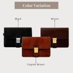 Leren Clutch Portemonnee - Klassieke Kleine Tas - Polstas Voor Heren