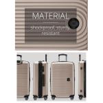 HAUPTSTADTKOFFER Midden grote harde koffer, TSA, 4 wielen, check-in bagage met 8 cm volumevergroting, 77 cm, 130 liter, grafiet, champagne, koffer