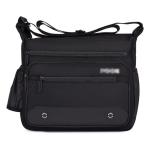 CHDWEY Umhängetaschen für Herren Männer Messenger Schultertaschen Crossbody Bag Cross Sling Tote Pack Reise Handtasche auf Single-Schulter for Männchen(Black)
