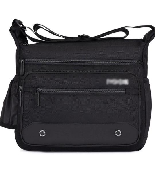 CHDWEY Umhängetaschen für Herren Männer Messenger Schultertaschen Crossbody Bag Cross Sling Tote Pack Reise Handtasche auf Single-Schulter for Männchen(Black)