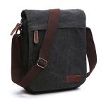 Outreo Heren-schoudertas, retro, schoudertas, vintage, aktetas, van canvas, boodschappentas, voor school, laptop, vrije tijd, beurs, handtas
