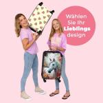 NoBoringSuitcases.com Kinderkoffer, hand, harde koffer met TSA-slot, jongens en meisjes, trolley, reiskoffer, draagtas, rolkoffer, klein of middelgroot, 16 Paard en Natuur, kinder