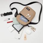 Schooltas voor dames, borsttas, schoudertassen, bruin