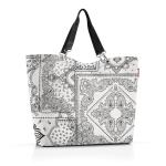 Shopper XL – ruime boodschappentas en elegante handtas in één, van waterafstotend materiaal, Bandana wit, XL