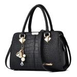 Elegante dameshandtas, schoudertassen, rugzakken, reistas, boodschappentas, shopper, messenger tassen, waterdichte tas, PU-leer, Zwart B, L, Elegant, elegant