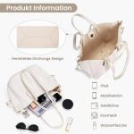 GSenhui Handtas, kleine tote bag voor dames, zacht leer, hengseltas, kleine draagtas, retro schoudertas, bruin, tassen voor winkelen, reizen