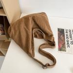 Schoudertas voor dames, handtas, corduroy tassen, grote shopper, tote bag, schoudertas, casual crossbody tas voor school, universiteit, kantoor, werk, reizen, uitstapjes, winkelen,