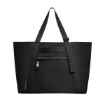 Tote Bag | shopper hengseltas schoudertas waterafstotend 3 maten | met verstelbare riem, zwart (large)