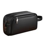 rockible Herenhandtas met polsband, PU-leer, zakelijk, meerdere vakken, clutch