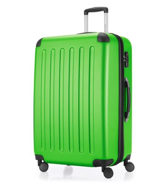 Hauptstadtkoffer Spree, koffer met harde schaal, trolley, rolkoffer, reiskoffer, kan breder worden gemaakt, TSA, 4 wielen Spree, groen