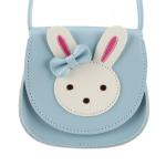 Ondeam Kleine Kaninchen Ohr Bogen Crossbody Geldbörse, PU Schulter Handtasche für Kinder Mädchen Kleinkinder
