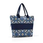 Shopper e1 - grote tas - ruimte voor kleine en grote boodschappen, barok marmer, Eén Maat