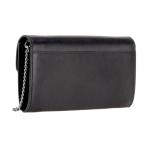 Love ONE portemonnee C Vitello SETA voor dames, Z99o_nero-old Zilver