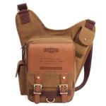 KAUKKO Canvas Tactical Vintage Borsttas Tactical Schoudertas
