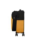 American Tourister Daring Dash - Spinner S, Erweiterbar Handgepäck, 55 cm, 39/46 L, Schwarz/Gelb (Black/Yellow)