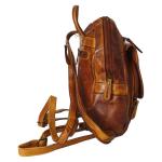 Hill Burry Rugzak voor dames, elegant leer voor dames, dagrugzak, leren rugzak, vintage stadsrugzak, rugzak, leren rugzak, echt leer, wasleer, bruin