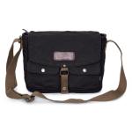 30624 Vintage Canvas Messenger Bag Heren Schoudertas, houtskool